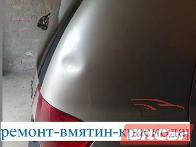 Удаление вмятины на заднем крыле Hyundai Getz фото