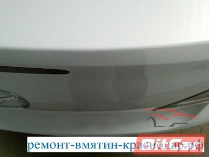 Ремонт вмятины на крышке багажника Mazda 6 фото